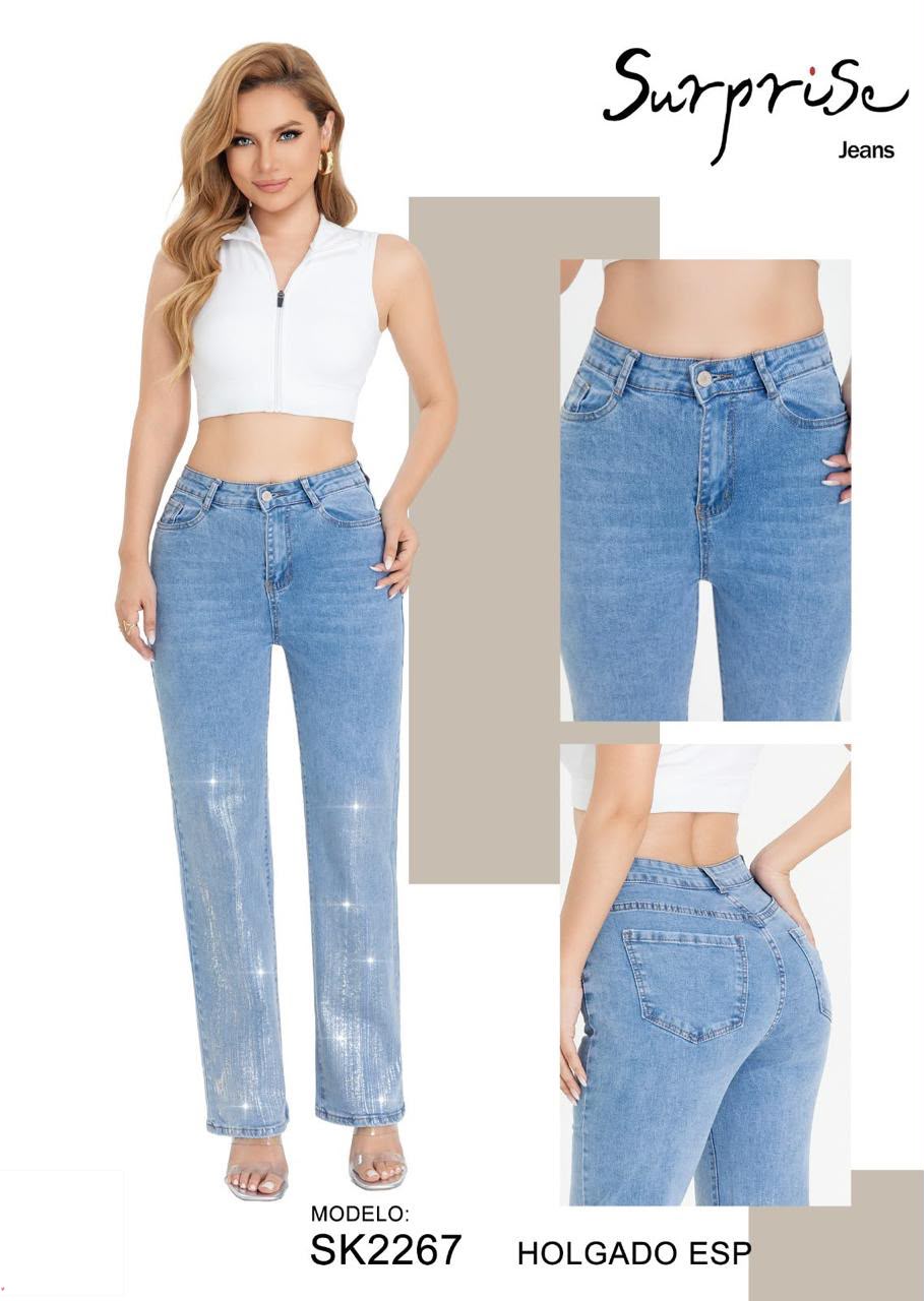 Jeans Corte Holgado para Dama - SK2267