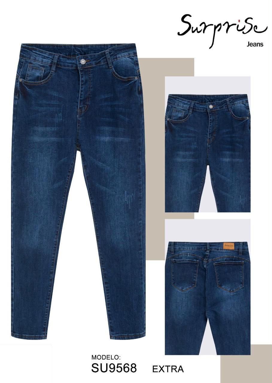 Jeans Skinny Extra Tiro Alto Tallas Extra para Dama - SU9568