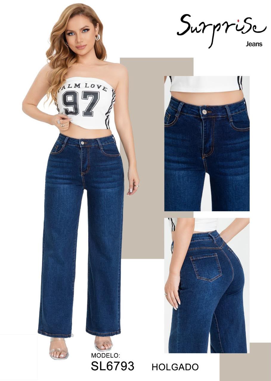 Jeans Corte Holgado para Dama - SL6793