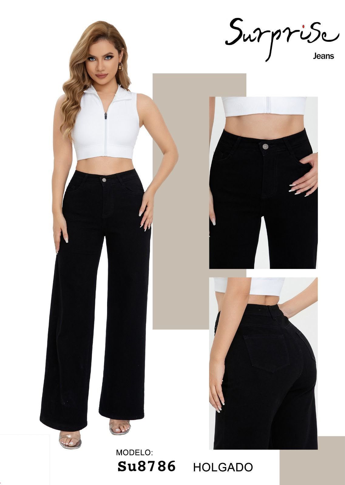 Pantalón Holgado Casual para Dama - SU8786