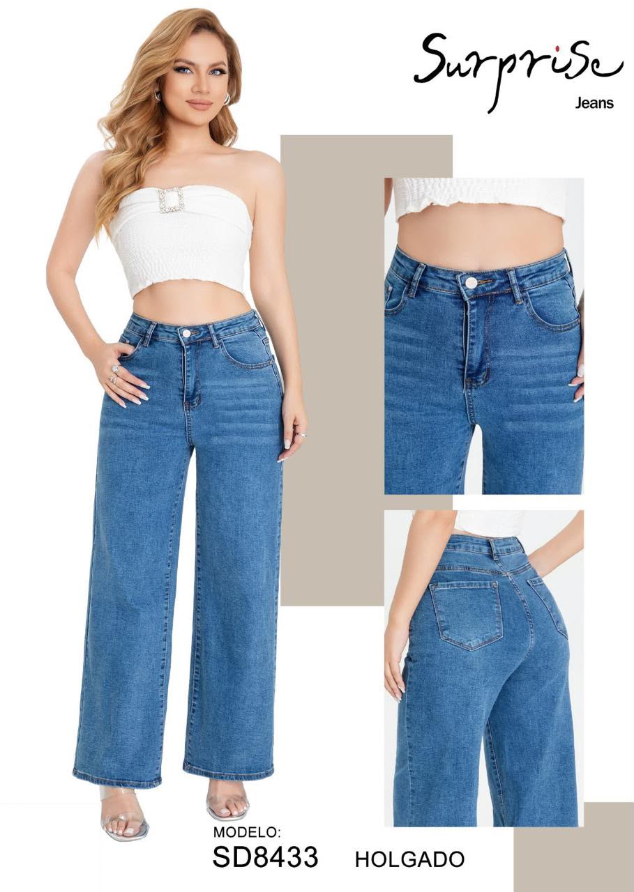 Jeans Corte Holgado para Dama - SD8433