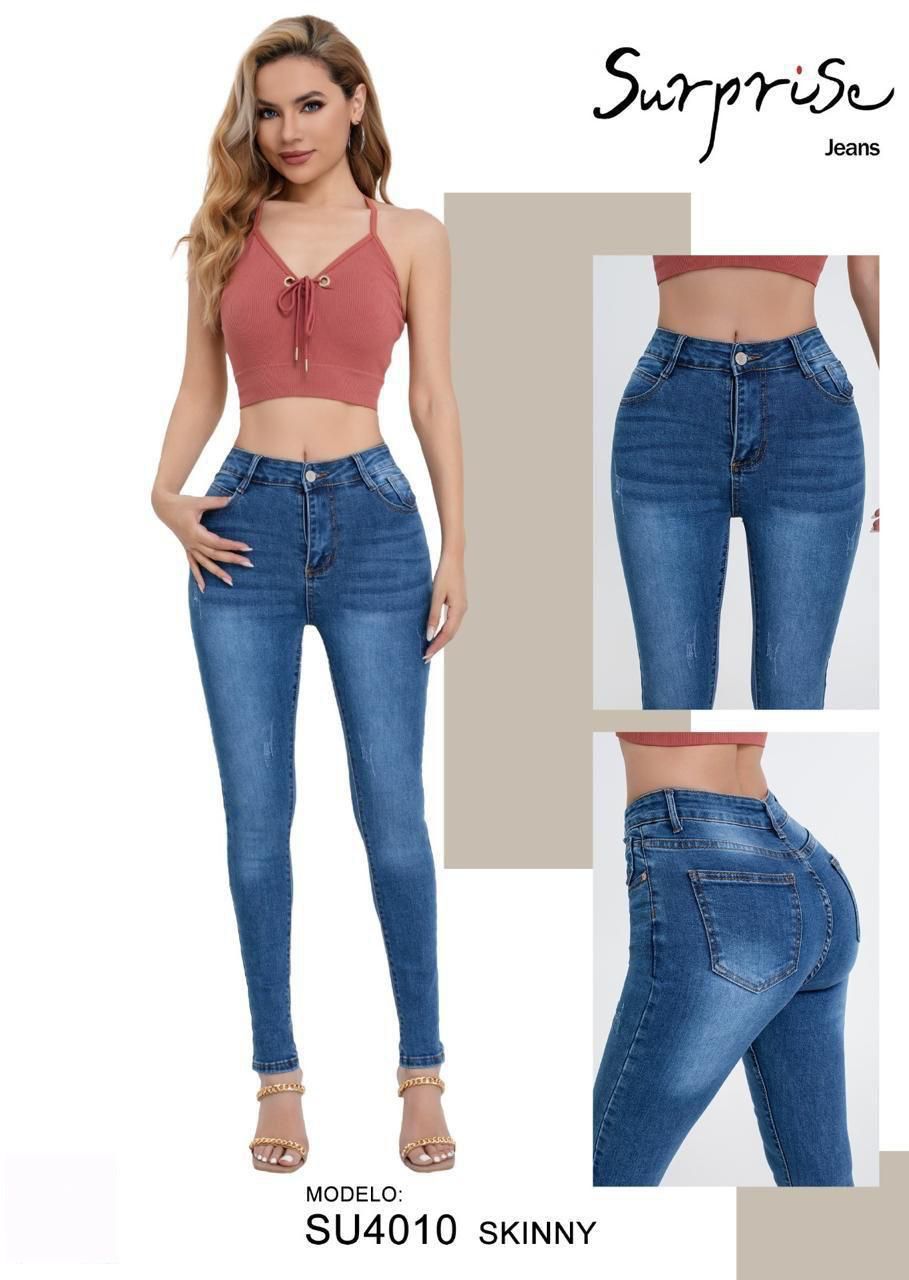 Jeans Corte Skinny Clásico para Dama - SU4010