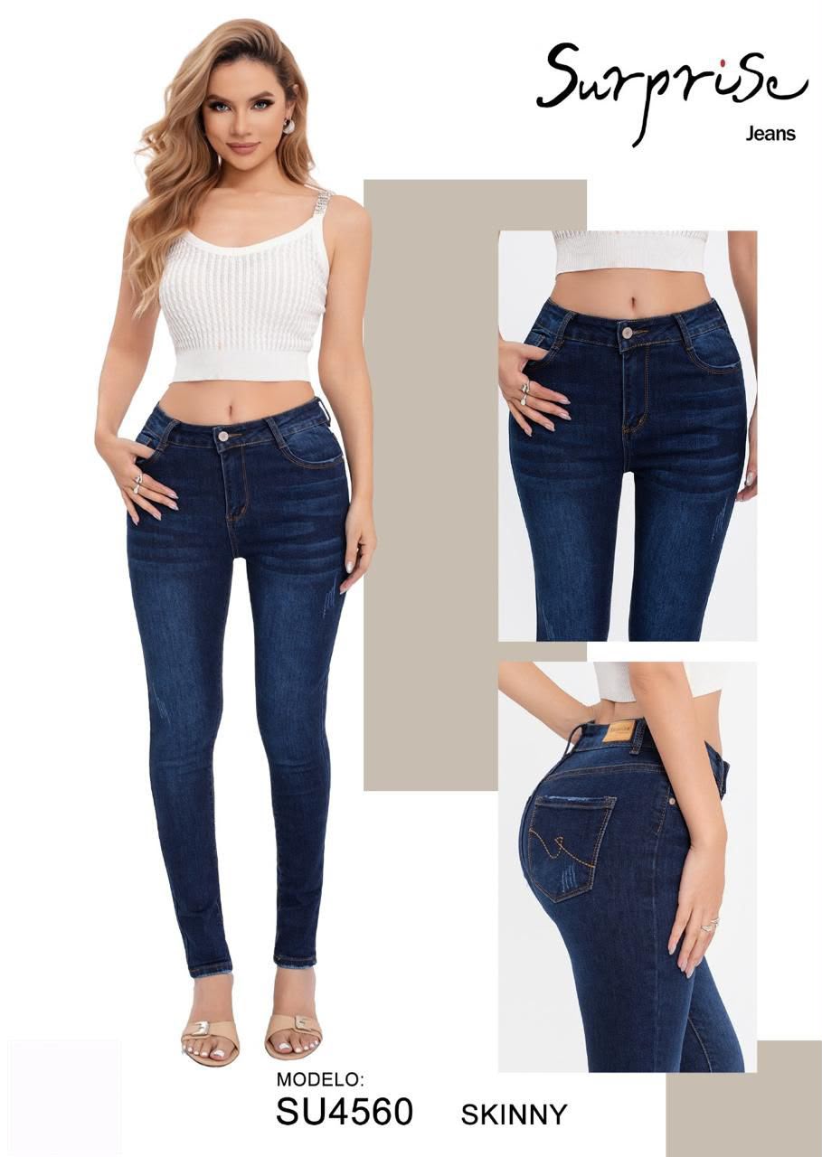 Jeans Corte Skinny para Dama - SU4560