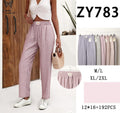 Pantalón Pierna Ancha Multicolor Talla Grande - ZY783