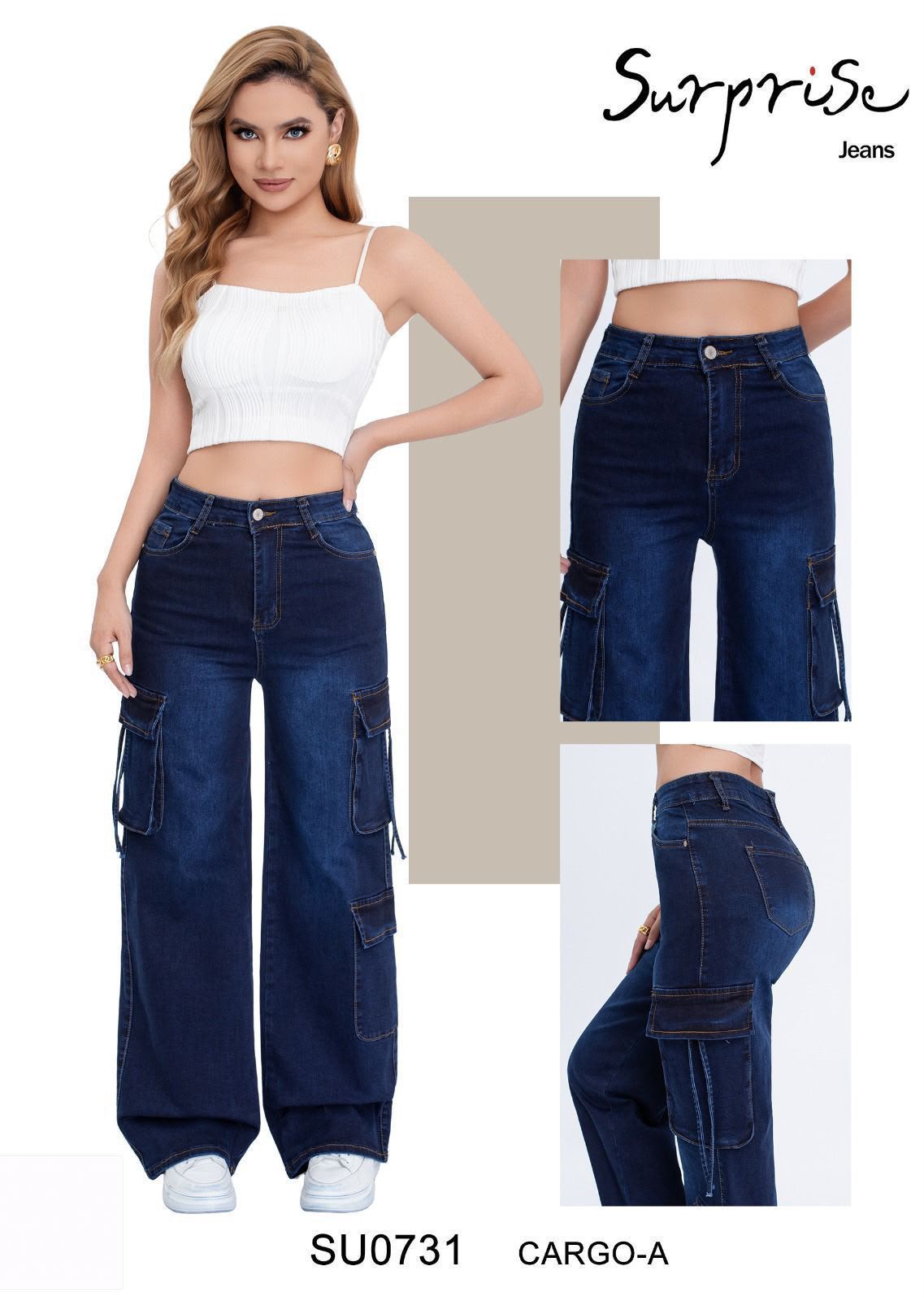 Jeans Cargo Uso Diario para Dama - SU0731
