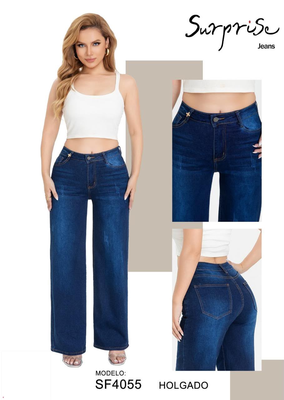 Jeans Corte Holgado para Dama - SF4055