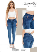 Jeans Skinny Tiro Alto para Dama - SU5849