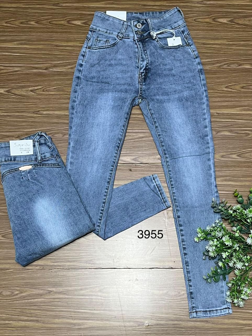 Jeans Skinny Tiro Alto para Dama - SU3955