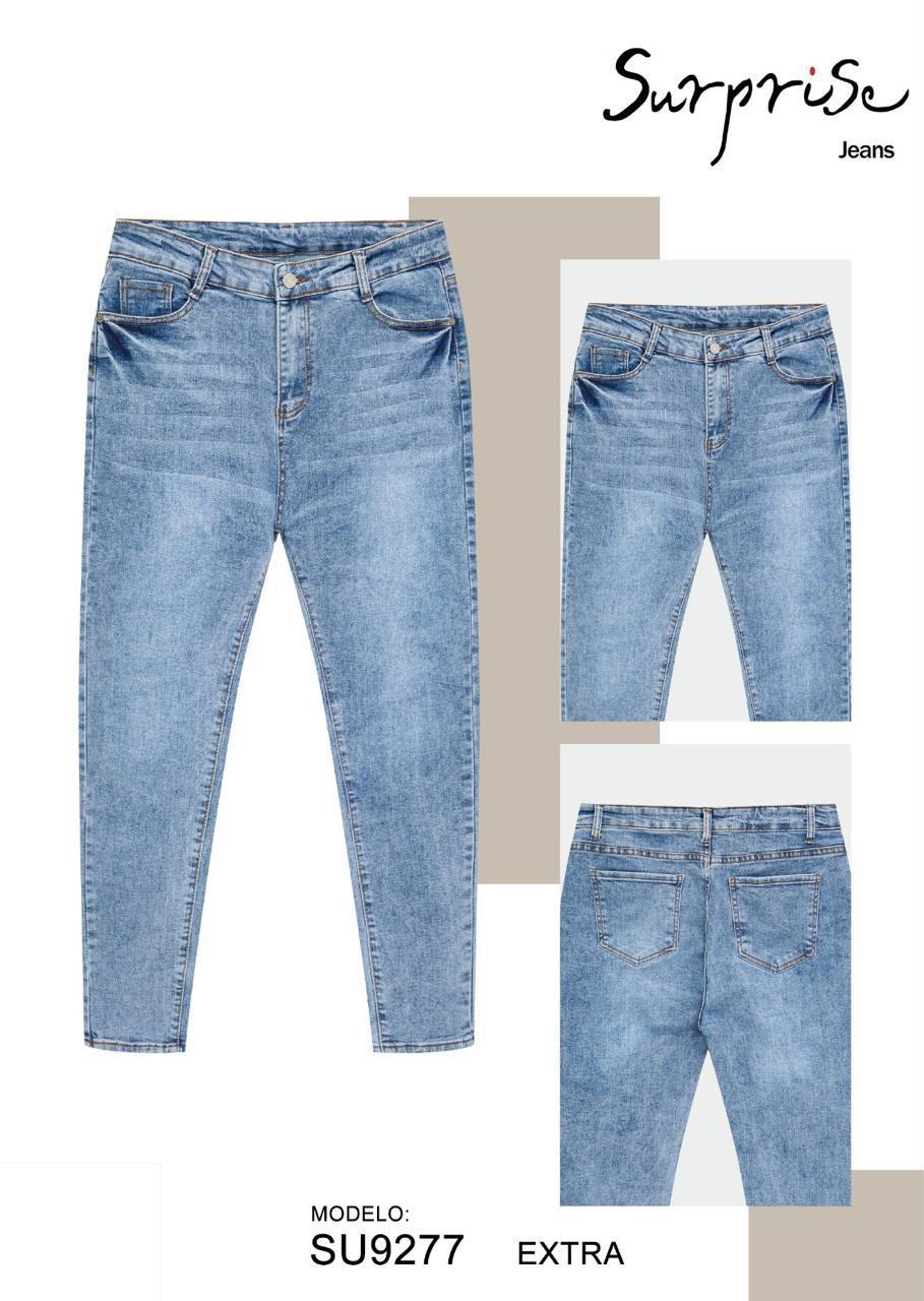 Jeans Skinny Extra Tiro Alto Tallas Extra para Dama - SU9277