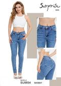Jeans Skinny Tiro Alto para Dama - SU9854