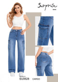 Jeans Corte Cargo para Dama - SU0628