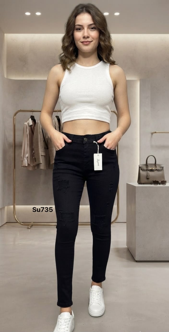 Jeans Corte Skinny para Dama - SU735