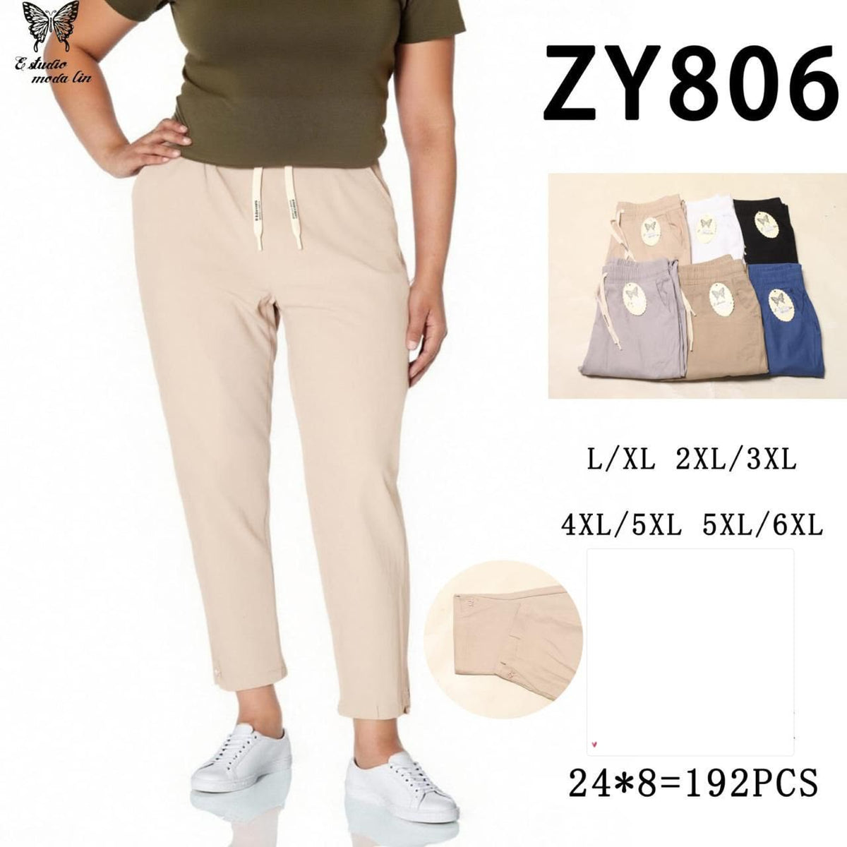 Pantalón corte skynni Tallas Extra Grandes para Dama - ZY806