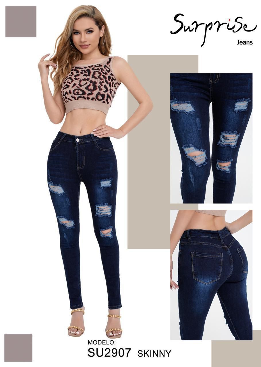 Jeans Corte Skinny Clásico para Dama - SU2907