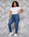 Jeans Skinny Extra Tiro Alto Desgastados para Dama - SU9432