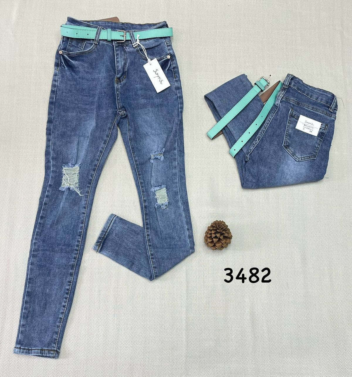 Jeans Corte Skinny Clásico para Dama - SU3482