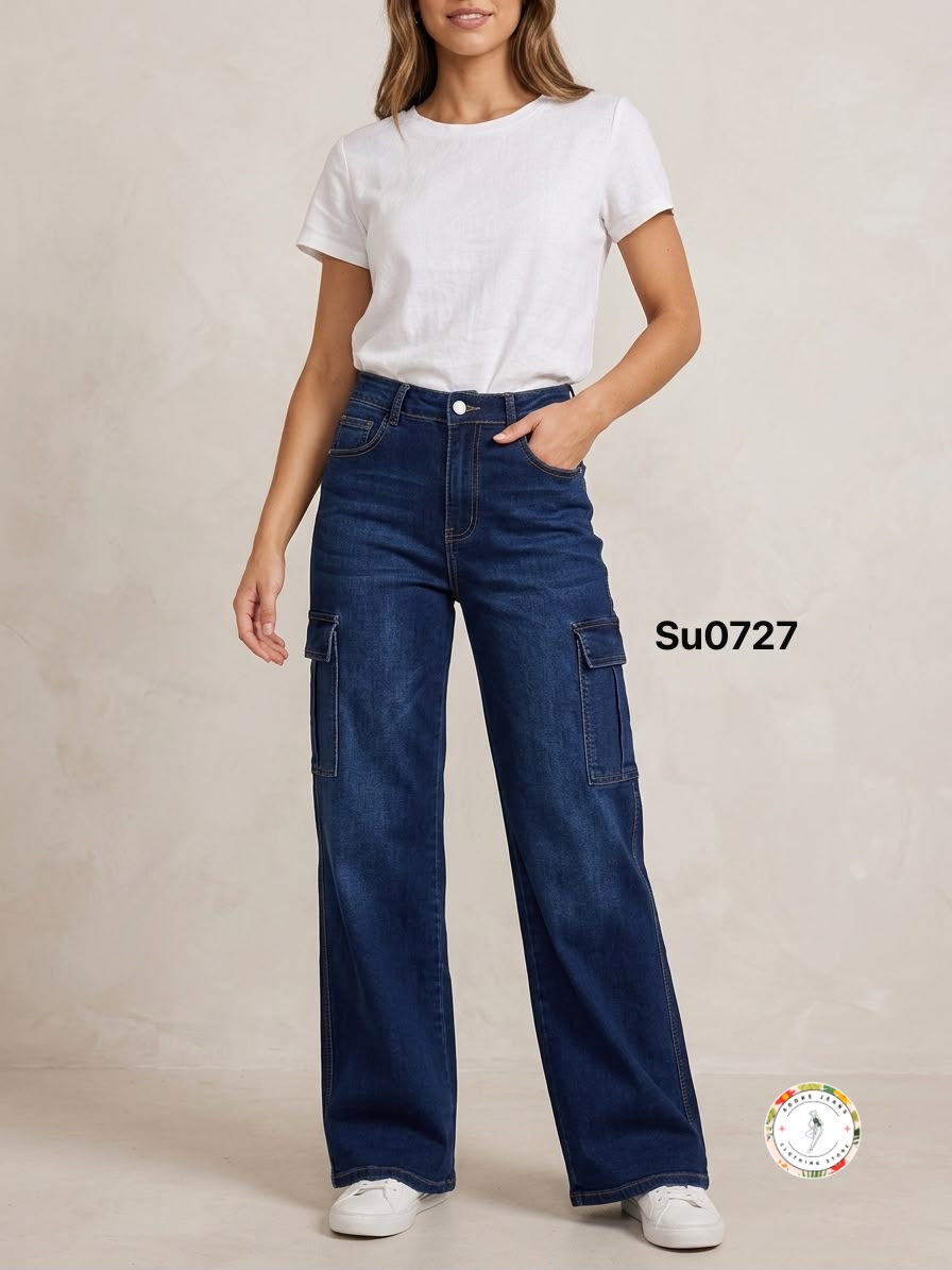 Jeans Cargo Estilo Urbano para Dama - SL6260