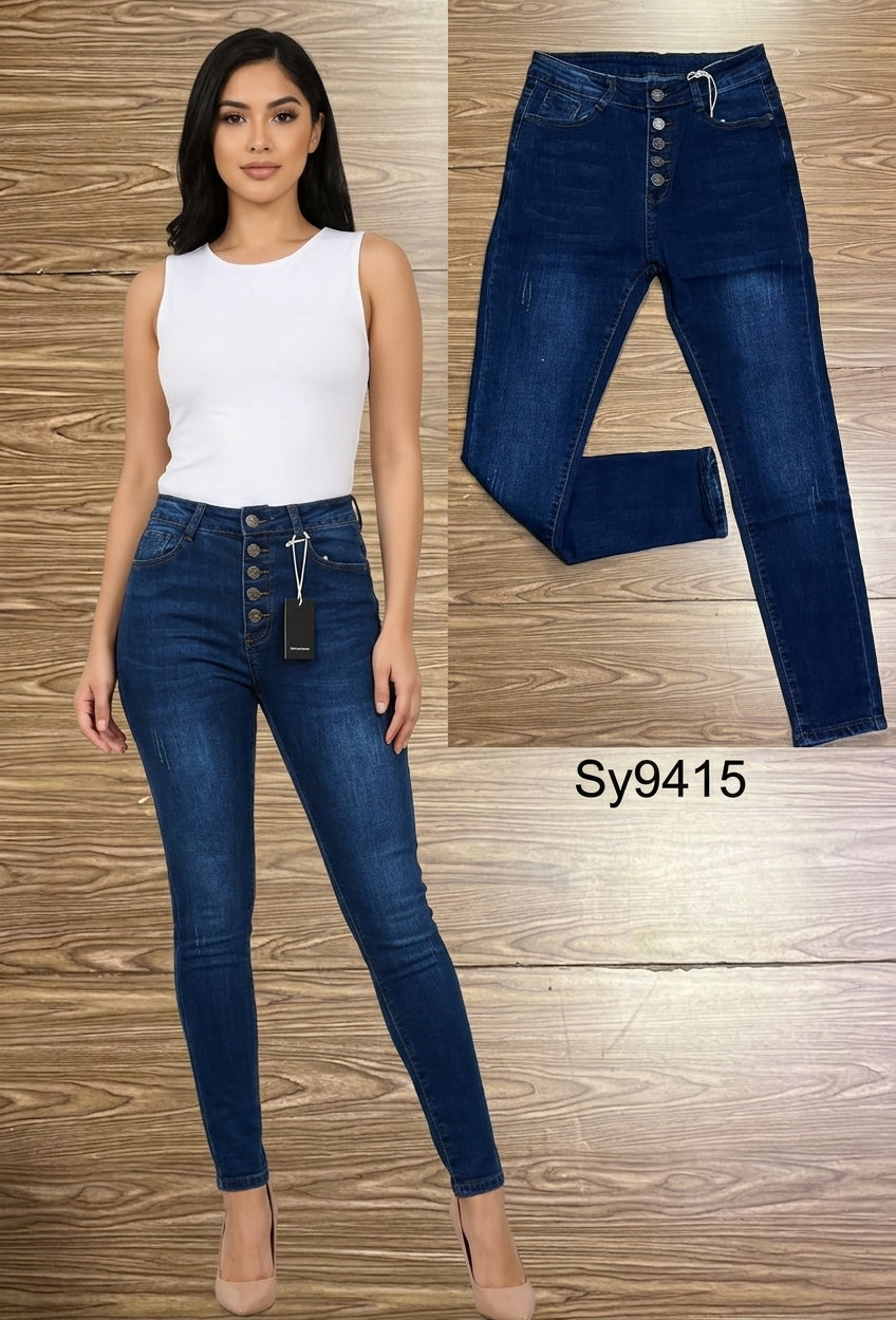 Jeans Corte Skinny para Dama - SY9415
