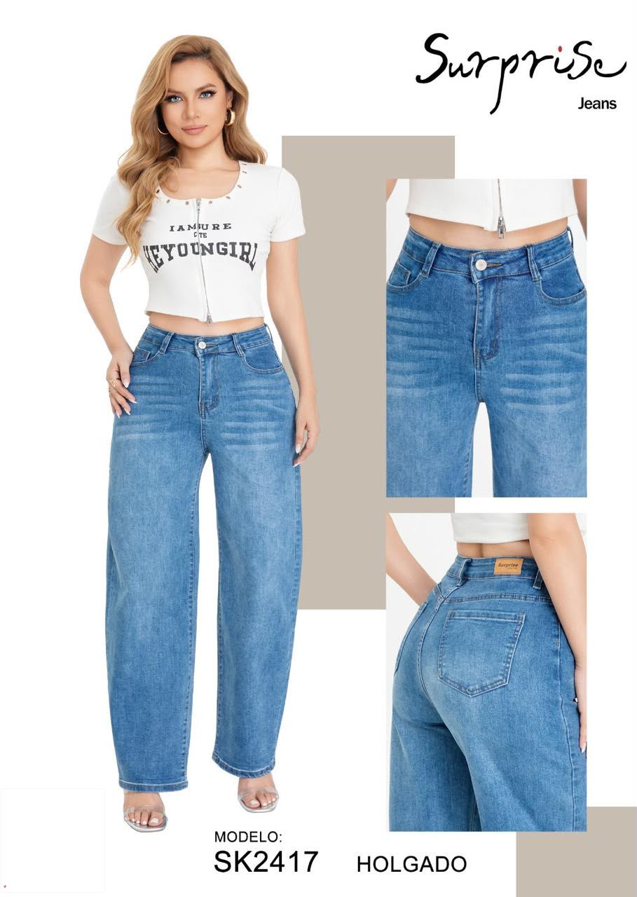 Jeans Corte Holgado Balloon para Dama - SK2417