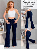Jeans Campana Denim Oscuro Liso  - Modelo SD8633