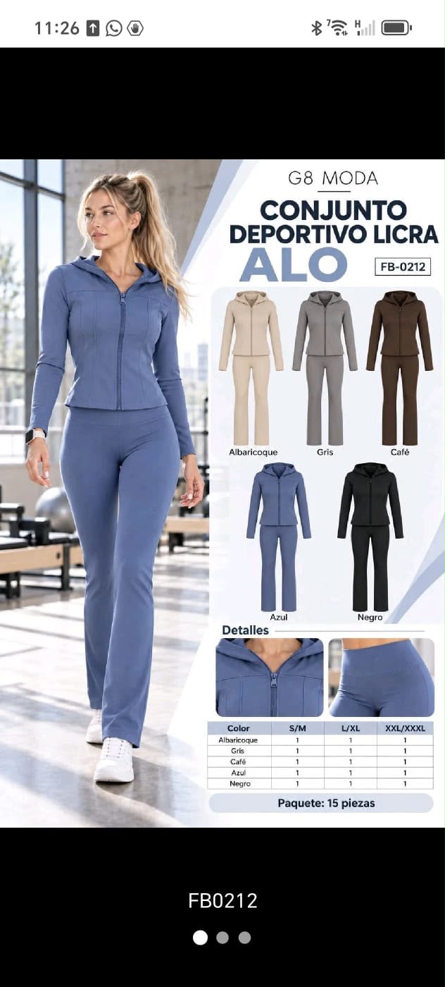 Conjunto DEPORTIVO para Dama - FB-0212