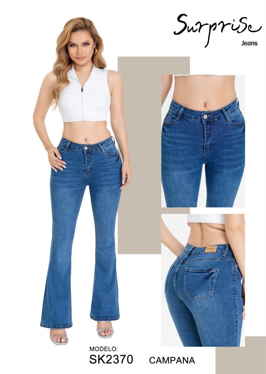 Jeans Corte Campana para Dama - SK2370