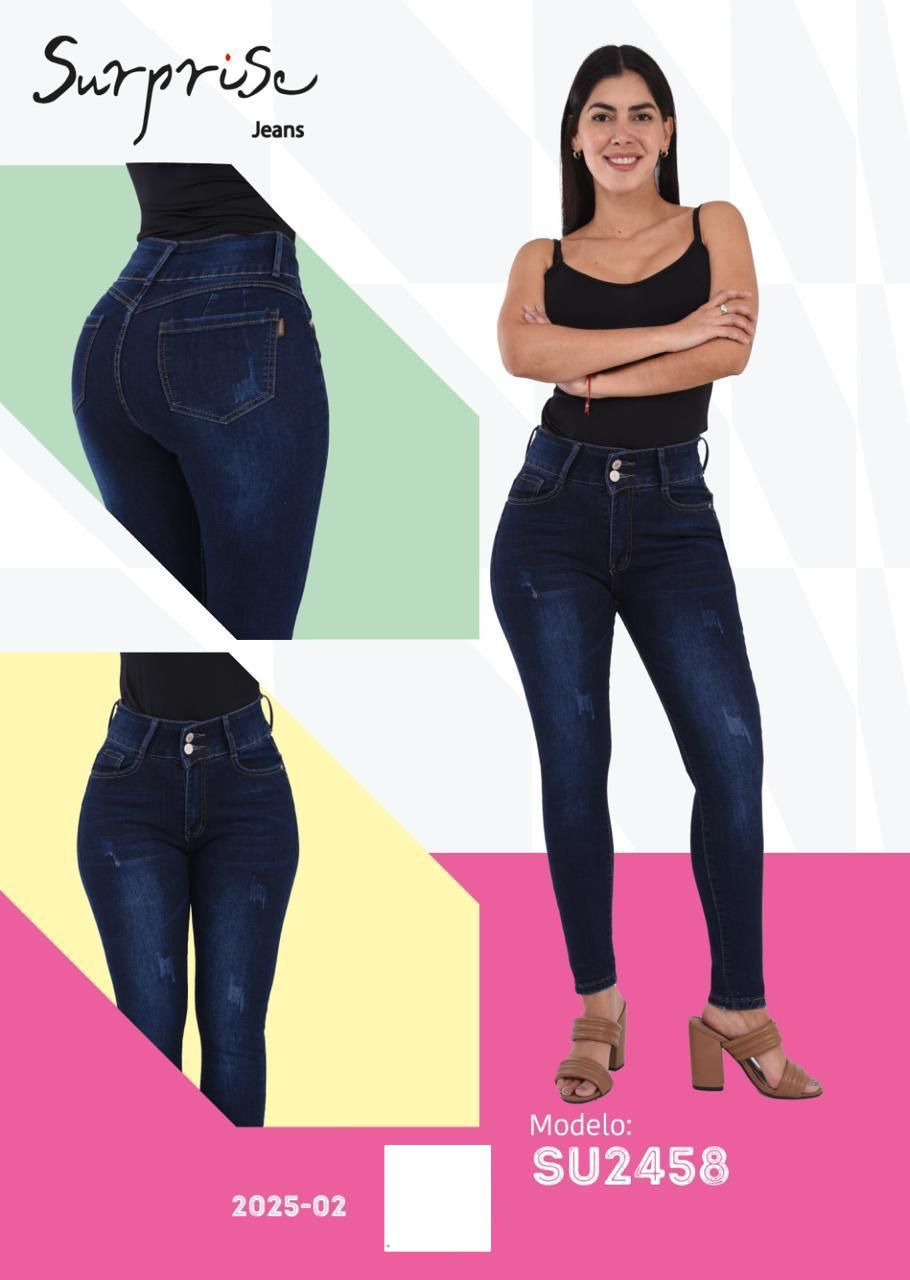 Jeans Corte Skinny Clásico para Dama - SU2458