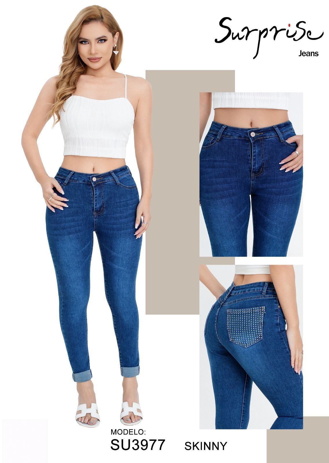 Jeans Skinny para Dama - SU3977