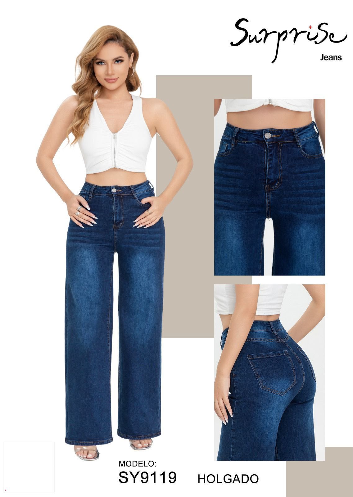 Pantalón Holgado Cómodo para Dama - SY9119