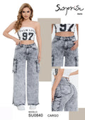 Jeans Corte Cargo para Dama - SU0840
