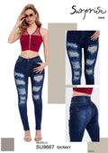Jeans Corte Skinny para Dama - SU9667