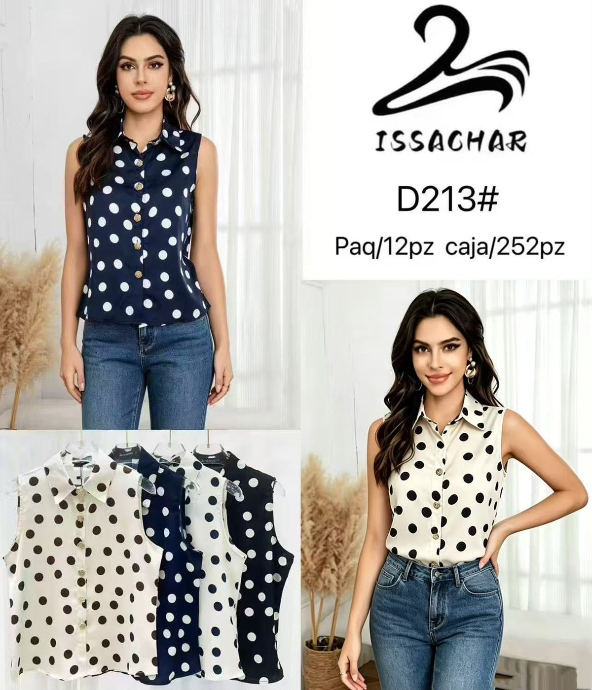 Blusa Sin Mangas para Mujer Estampado Floral Cuello Redondo Casual y Fresca