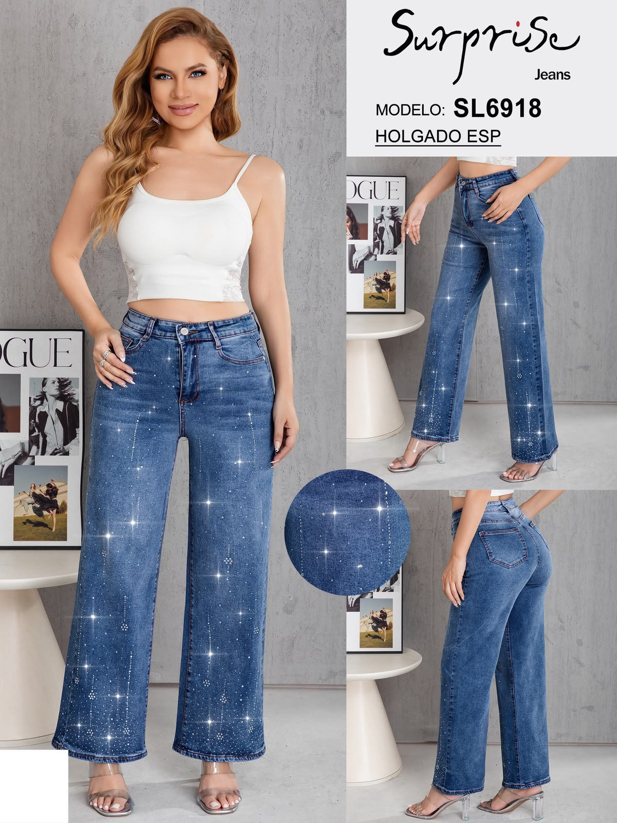 Pantalón Holgado Especial para Dama - SL6918