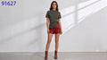 Blusa a Rayas Bitalla con Broche Decorativo - 91627