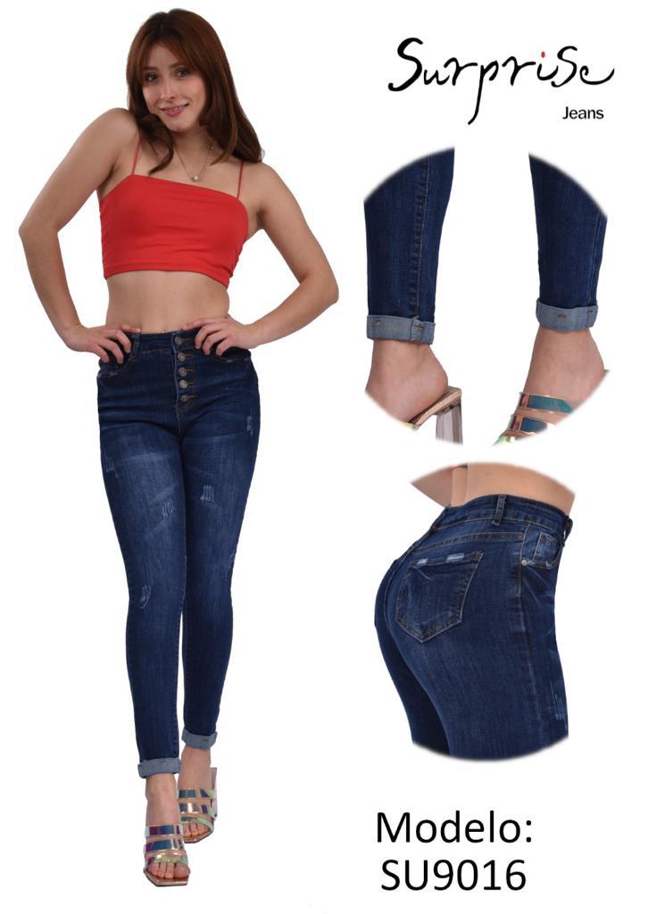 Jeans Corte Skinny Clásico para Dama - SU9016