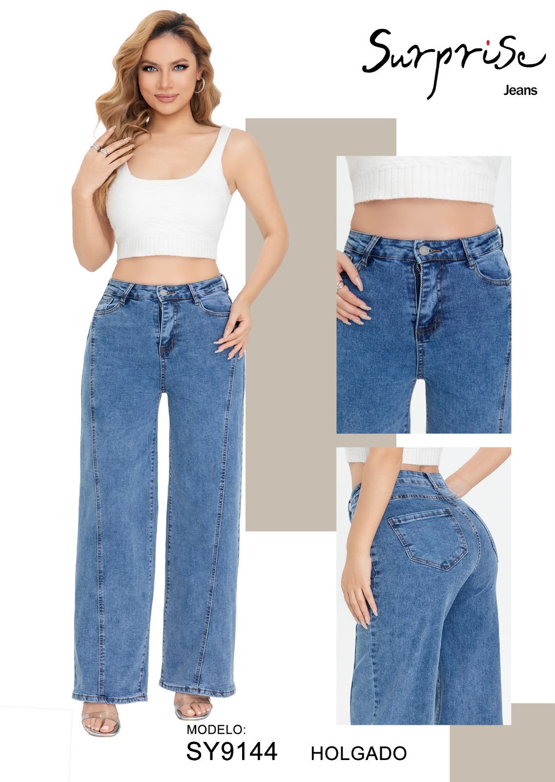 Pantalón Holgado Cómodo para Dama - SY9144
