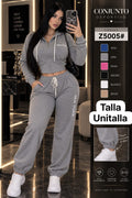 Conjunto deportivo con capucha para Dama - Z5005