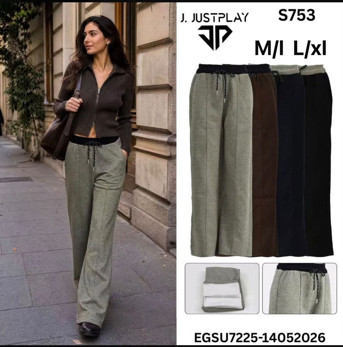 Pantalón corte Pants para Dama - S753