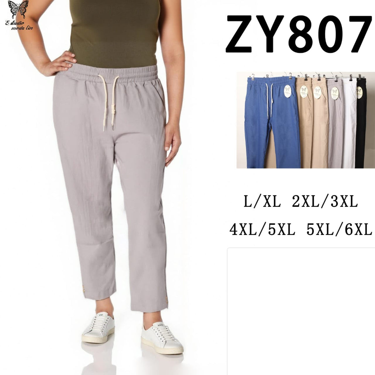 Jeans Corte Recto Talla Grande Colores Vivos - ZY807